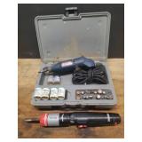 Ryobi Model #HT20VSK - Variable Speed Dremel Rotary Tool with Bits in Case, and Craftsmank VersaPak B/O Electric Adjustable Angle Screwdriver