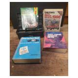 Vintage Auto Repair Manuals & Rubber Maid Tool Box with Allen Wrenches