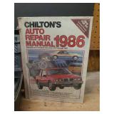 Vintage Auto Repair Manuals & Rubber Maid Tool Box with Allen Wrenches