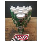 10 Full/Unopened 16oz. Bottles of KLOTZ Bean Oil Racing Lubricant and Flexible Neck Funnel