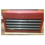 Craftsman 6 Drawer Locking Metal Tool Chest/Cabinet - With Hinged Top - 26in W x 12in D x 16in T Closed