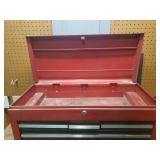 Craftsman 6 Drawer Locking Metal Tool Chest/Cabinet - With Hinged Top - 26in W x 12in D x 16in T Closed