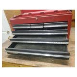 Craftsman 6 Drawer Locking Metal Tool Chest/Cabinet - With Hinged Top - 26in W x 12in D x 16in T Closed