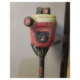 Troy Bilt Spring Assist Gas Powered Trimmer/Edger with Additional Attachments -Trimmer Plus Brush Cutter Attachment with Manual, NIP Mach 4 Line Blades and  Black & Decker GrassHog Battery Operated Tr