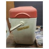 Riding Mower Implement Bar, Pipe Joints/Connectors, 2 Hole Straps, Metal Shelf Brackets, L-Brackets, and Cooler with Grass Seed