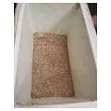 Riding Mower Implement Bar, Pipe Joints/Connectors, 2 Hole Straps, Metal Shelf Brackets, L-Brackets, and Cooler with Grass Seed