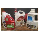 Ortho Home Defense Insect Killer - Full, Aqua-One Pond Clarifier - Full, Hoover Pet Messes Cleaner for Carpet & Car Upholstery, and Rug Doctor PET Deep Carpet Cleaner - 1/2 Full