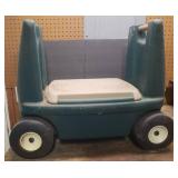 Step 2 Rolling Gardening Seat/Cart - 28in L x 14in D x 22in T