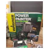 Wagner Power Painter, NIP Plastic Sheeting/Drop Cloth, Extra Large Fabric Drop Cloth, Paint Rollers Handles & Various Rollers, & Metal Paint Pan