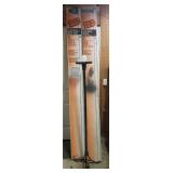 Sylvania 96in 60Watt & 75Watt Florescent Lamps and Black Metal Floor Lamp - Needs Globe