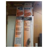 Sylvania 96in 60Watt & 75Watt Florescent Lamps and Black Metal Floor Lamp - Needs Globe