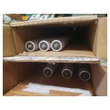 Sylvania 96in 60Watt & 75Watt Florescent Lamps and Black Metal Floor Lamp - Needs Globe