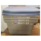 3 Sunshine Storage Systems 21 Gallon Totes with Lids