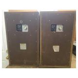 Pair of Vintage Sansui SP-200 Mid/High Range Stereo Speakers - 15in W x 12.5in D x 26in T