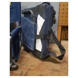 Pair of Dark Navy Canvas Metal Frame Fold-up Camp/Stadium Seats, Cooler Bags, and Travel Duffel