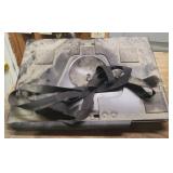 Small SHARP Television with Remote & Heavy Metal Space Saver Wall Bracket Holder, and Extra Heavy Metal Wall Bracket TV Holder