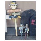 Collection of Fall & Halloween Yard Decor with Tub