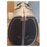 Vintage Amflite Bowling Ball in Vintage Hard Case Bowling Bag, and Vintage Brunswick Blue Neptune Bowling Ball