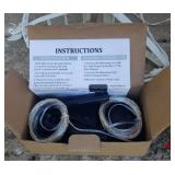 Holiday Lawn Decor: Light Up Trees - Work, Snowman, Set of NIP Solar Lights, and Santa Stop Here Yard Stake