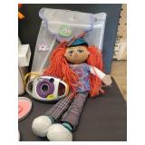 Vintage Easy Bake Oven with Accessories, 2 Fabric Dolls, and Mesh Backpack