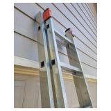 KRAUSE Aluminum Extension 2x9 Ladder - Like New Used Condition