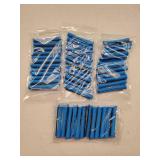 48 Pieces Hair Perm Rods Short Cold Wave Rods Plastic Perming Irons Hair Curling Rollers Curlers with Steel Pintail Comb Rat Tail Comb for Hairdressing Styling Supplies(0.35 Inch,Blue and Dark Blue)