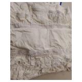 2-Pack White Pillow Shams Shabby Chic Pillowcases with Lace Ruffles Vintage Pillow Covers Cotton Queen Size 20X30" Luxury Elegant"