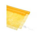 PATIKIL 22.8x22.8" Flower Wrapping Paper, 20 Sheets Non-Woven Waterproof Florist Floral Bouquet Wrap Paper Korean Style with 1 Roll Ribbon for DIY Crafts Gift Packing, Yellow "