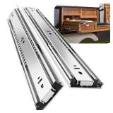BAIDICE 1 Pair Heavy Duty Drawer Slides 150lbs Load Capacity Side Mount Full Extension Ball Bearing Rail Runner Without Lock, 12 inch, Retail: $25