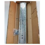 BAIDICE 1 Pair Heavy Duty Drawer Slides 150lbs Load Capacity Side Mount Full Extension Ball Bearing Rail Runner Without Lock, 12 inch, Retail: $25