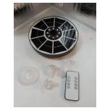 AISITIN 4W Solar Fountain with Lights Chargeable, Solar Water Pump Built-in 2200mAh Battery, 2025 Upgrade Glass Panel Solar Bird Bath Fountains for Garden, Bird Bath, Pool, Fish Tank and Aquarium