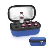 YOUSHARES Insulin Fridge Holder Storage Case Organizer, Insulin Vial Organizer Bag Fits Standard 10ml U-100 Vials, Built-in Aluminum Foil | Safe and Reliable Bottle Protector - Retail: $9