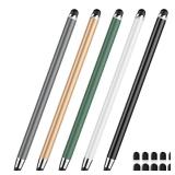 Stylus Pen for Touchscreen,5 PCS Stylus,2-in-1 Stylus Pen for iPad, High Sensitivity Precision Suitable for Touch Screens of iPhone/ipad/Android Tablet(Black/White/Gray/Gold/Dark Green) - Retail: $10