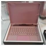 Dexnor for iPad 9th Generation Case with Keyboard Floating Cantilever Magnetic Stand Multi-Touch Trackpad Backlit Pencil Holder Magic Style Keyboard for iPad 9th/8th/7th Generation 10.2, Peony Pink - 