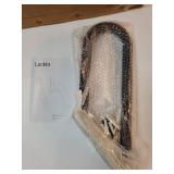 Handrails for Outdoor Steps, 18 Inch Stair Railing, Wall Mount 1 to 3 Steps for Kids, Elderly, Pregnant Women, U Shaped & Matte Black, Easy Installation - Retail: $30