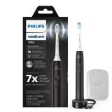 Philips Sonicare 4100 Rechargeable Electric Toothbrush, Advanced Plaque Removal, Pressure Sensor, Includes Brush Head Case, Black BD5003AZ