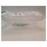 Acrylic Cake Stand with Dome Cover Clear Rectangular Dessert Appetizer Serving Dish Platter Buffet Food Tray for Restaurant Seafood Meats Cheeses Home Kitchen Party Decors