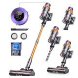 Cordless Vacuum Cleaner, 600W 50KPA 65Mins Cordless Stick Vacuum Cleaner With Touch Screen, Self-Standing,Wall Mount Charging, Handheld Vacuum Cleaners for Home/Pet Hair/Carpets/Hard Floors(X7A) - Ret Cordless Vacuum Cleaner, 600W 50KPA 65Mins Cordless Stick Vacuum Cleaner With Touch Screen, Self-Standing,Wall Mount Charging, Handheld Vacuum Cleaners for Home/Pet Hair/Carpets/Hard Floors(X7A) - Ret