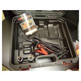 Electric Car Jack Kit 5 Ton 12V Floor Jack Portable Hydraulic Car Jack with Impact Wrench and Tire Inflator Pump for SUV Sedans Tire Change with LED Light, Lifting Height 6 to 17.7 Inch - Retail: $95 Electric Car Jack Kit 5 Ton 12V Floor Jack Portable Hydraulic Car Jack with Impact Wrench and Tire Inflator Pump for SUV Sedans Tire Change with LED Light, Lifting Height 6 to 17.7 Inch - Retail: $95