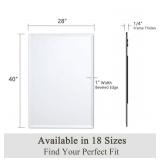 VocalStar Frameless Bathroom Mirror, 28\" x 40\" Rectangle Wall Mirror with Beveled Edge, Modern Decorative Vanity Mirrored for Living Room, Entryway, Bedroom | 1/4-Inch Shatterproof Glass - Retail: $ VocalStar Frameless Bathroom Mirror, 28\" x 40\" Rectangle Wall Mirror with Beveled Edge, Modern Decorative Vanity Mirrored for Living Room, Entryway, Bedroom | 1/4-Inch Shatterproof Glass - Retail: $