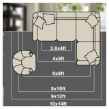 Large Washable 9x12 Living Room Area Rug, Colorful Bookshelf Stacked Tilted Books Retro Style Non-Slip Backing Carpet for Bedroom Dining Table Rug Soft Rug for High Traffic Area - Retail: $160 Large Washable 9x12 Living Room Area Rug, Colorful Bookshelf Stacked Tilted Books Retro Style Non-Slip Backing Carpet for Bedroom Dining Table Rug Soft Rug for High Traffic Area - Retail: $160