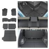 Rongtaod Floor Mats Compatible with 2025 Toyota 4Runner Gas 5 Seats (NO Hybrid EV & i-Force MAX) Cargo Liner Trunk Liner Trunk Mat Back Seat Cover 4 Runner Accessories (Floor Mats Full Set 6 PCS) - Re Rongtaod Floor Mats Compatible with 2025 Toyota 4Runner Gas 5 Seats (NO Hybrid EV & i-Force MAX) Cargo Liner Trunk Liner Trunk Mat Back Seat Cover 4 Runner Accessories (Floor Mats Full Set 6 PCS) - Re