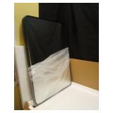 BEE LEADER Black 22x30 Inch Metal Framed Mirror for Wall, Rounded Rectangle Mirror, Anti-Rust, Tempered Glass, Hangs Horizontally or Vertically - Retail: $40 BEE LEADER Black 22x30 Inch Metal Framed Mirror for Wall, Rounded Rectangle Mirror, Anti-Rust, Tempered Glass, Hangs Horizontally or Vertically - Retail: $40