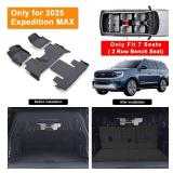 AltraVos Floor Mats for 2025 Ford Expedition MAX 7 Seats, 2nd Row Bench Seat Floor Liner & Cargo Mat with Baskrest Mat Full Set of Car Mats for Expedition Max (7 Seats) - Retail: $120 AltraVos Floor Mats for 2025 Ford Expedition MAX 7 Seats, 2nd Row Bench Seat Floor Liner & Cargo Mat with Baskrest Mat Full Set of Car Mats for Expedition Max (7 Seats) - Retail: $120