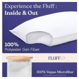 Wynrest  Down Alternative Pillows Standard/Queen Size Set of 2 - Queen Bed Pillows for Sleeping - Made in USA - Cooling Surface and Machine Washable for Side, Back, and Stomach Sleepers - Retail: $70 Wynrest  Down Alternative Pillows Standard/Queen Size Set of 2 - Queen Bed Pillows for Sleeping - Made in USA - Cooling Surface and Machine Washable for Side, Back, and Stomach Sleepers - Retail: $70