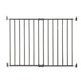 Qdos Safety Extending SafeGate Baby Gate - Meets Tougher European Standards - Angle Mount Capable - Templates for Easy Installation - Top of Stairs - Fits openings 26\"-41\"| Hardware Mount | Slate -  Qdos Safety Extending SafeGate Baby Gate - Meets Tougher European Standards - Angle Mount Capable - Templates for Easy Installation - Top of Stairs - Fits openings 26\"-41\"| Hardware Mount | Slate -