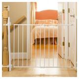 Qdos Safety Extending SafeGate Baby Gate - Meets Tougher European Standards - Angle Mount Capable - Templates for Easy Installation - Top of Stairs - Fits openings 26\"-41\"| Hardware Mount | Slate -  Qdos Safety Extending SafeGate Baby Gate - Meets Tougher European Standards - Angle Mount Capable - Templates for Easy Installation - Top of Stairs - Fits openings 26\"-41\"| Hardware Mount | Slate -