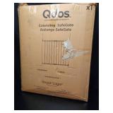 Qdos Safety Extending SafeGate Baby Gate - Meets Tougher European Standards - Angle Mount Capable - Templates for Easy Installation - Top of Stairs - Fits openings 26\"-41\"| Hardware Mount | Slate -  Qdos Safety Extending SafeGate Baby Gate - Meets Tougher European Standards - Angle Mount Capable - Templates for Easy Installation - Top of Stairs - Fits openings 26\"-41\"| Hardware Mount | Slate -