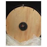 24 Inch Grand Farmhouse Wall Clock, Vintage-Inspired Wood & Metal Design with Large Etched Numbers, Silent Battery-Powered Timepiece for Offices, Kitchens, Bedrooms, and Living Rooms - Retail: $56 24 Inch Grand Farmhouse Wall Clock, Vintage-Inspired Wood & Metal Design with Large Etched Numbers, Silent Battery-Powered Timepiece for Offices, Kitchens, Bedrooms, and Living Rooms - Retail: $56