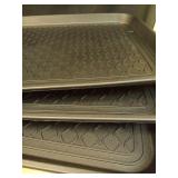 Navaris Shoe Drip Tray - Multi-Purpose Boot Tray for Rain Boots, Winter Boots, Muddy Shoes - for Indoor and Outdoor Use in All Seasons - XL3 pack - Retail: $34 Navaris Shoe Drip Tray - Multi-Purpose Boot Tray for Rain Boots, Winter Boots, Muddy Shoes - for Indoor and Outdoor Use in All Seasons - XL3 pack - Retail: $34